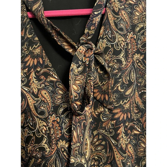 Evereve Eliza Paisley Dress Size Large Midi - Picture 5 of 7